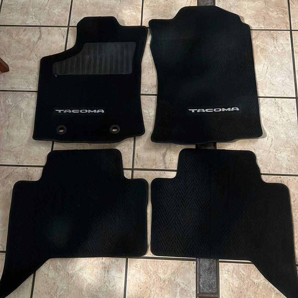 Toyota Tacoma original floor mats.